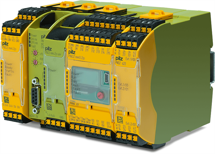 Industrial PLC control hardware used in factory automation